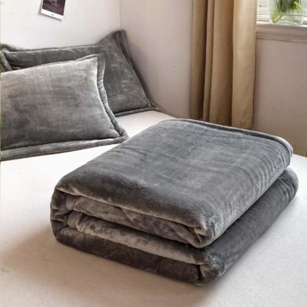 Genérico Manta Terciopelo para Sofa Y Cama - Franela Súper Suave, Mantas para Sofa Y Cama, para Dormitorio Sofá Viajes(Gray,180 * 200cm)