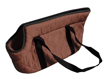 Mellifluous Pet Dog Cat Tote Traveling Bag | Shoulder Holder Carrier Portable Safety Bag | Ideal for Miniature and Toy Breed Dogs, Cats, Kittens (Brown)