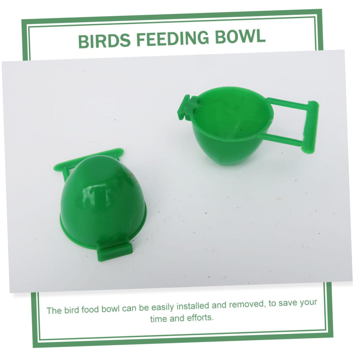 BESPORTBLE 10Pcs Bird Feeding Bowl Durable Plastic Drinking and Food Bowls for Parrots Easy to Clean for Bird Cages Holds Water and Food