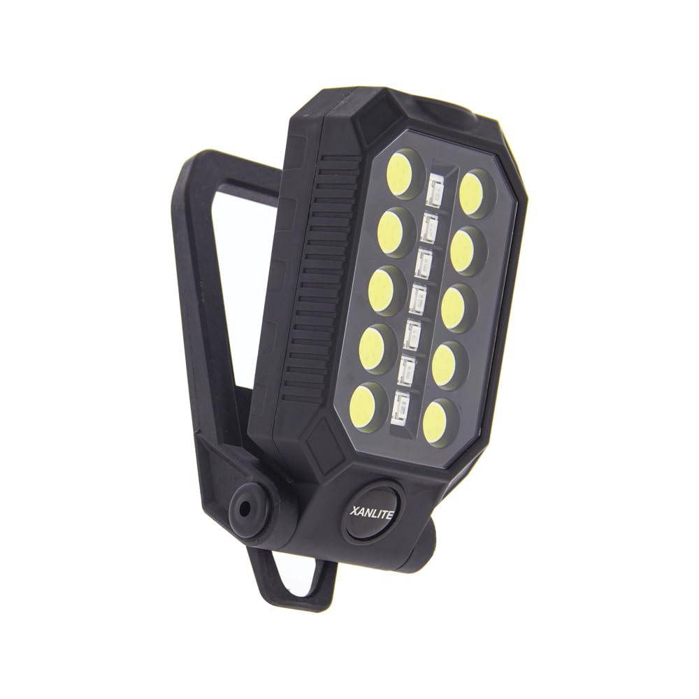 Xanlite Rechargeable LED Flashlight 500+​200 LM, Multimode, USB-​C Cable Included