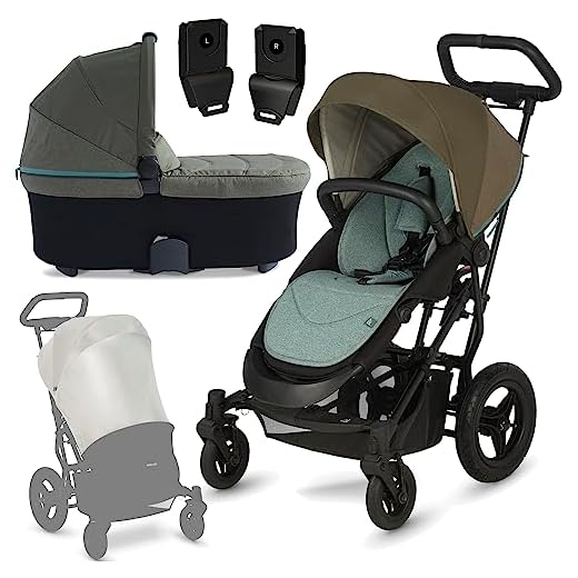 Micralite Silvercross SmartFold - Carrito de bebé y sistema de viaje plegable con cubierta de lluvia, adecuado desde el nacimiento hasta los 4 años