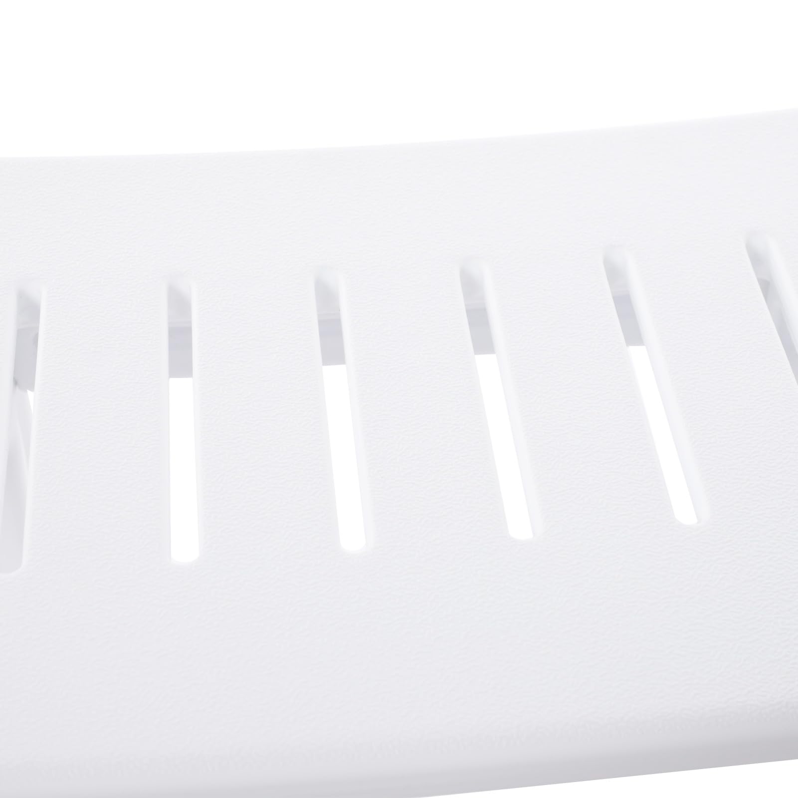 Taboret prysznicowy, 46 cm, FDPE, wodoszczelne krzesło prysznicowe, stołek łazienkowy z uchwytem na słuchawkę prysznicową, taboret prysznicowy dla osób starszych i seniorów (biały, 56 x 32 x 46 cm)