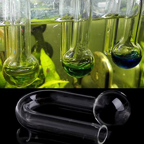 Image of Glass Drop-Checker CO2 Indicator for Planted Aquariums Easy to Hang Use with PH Reagent Solution Compact Size, 6cm