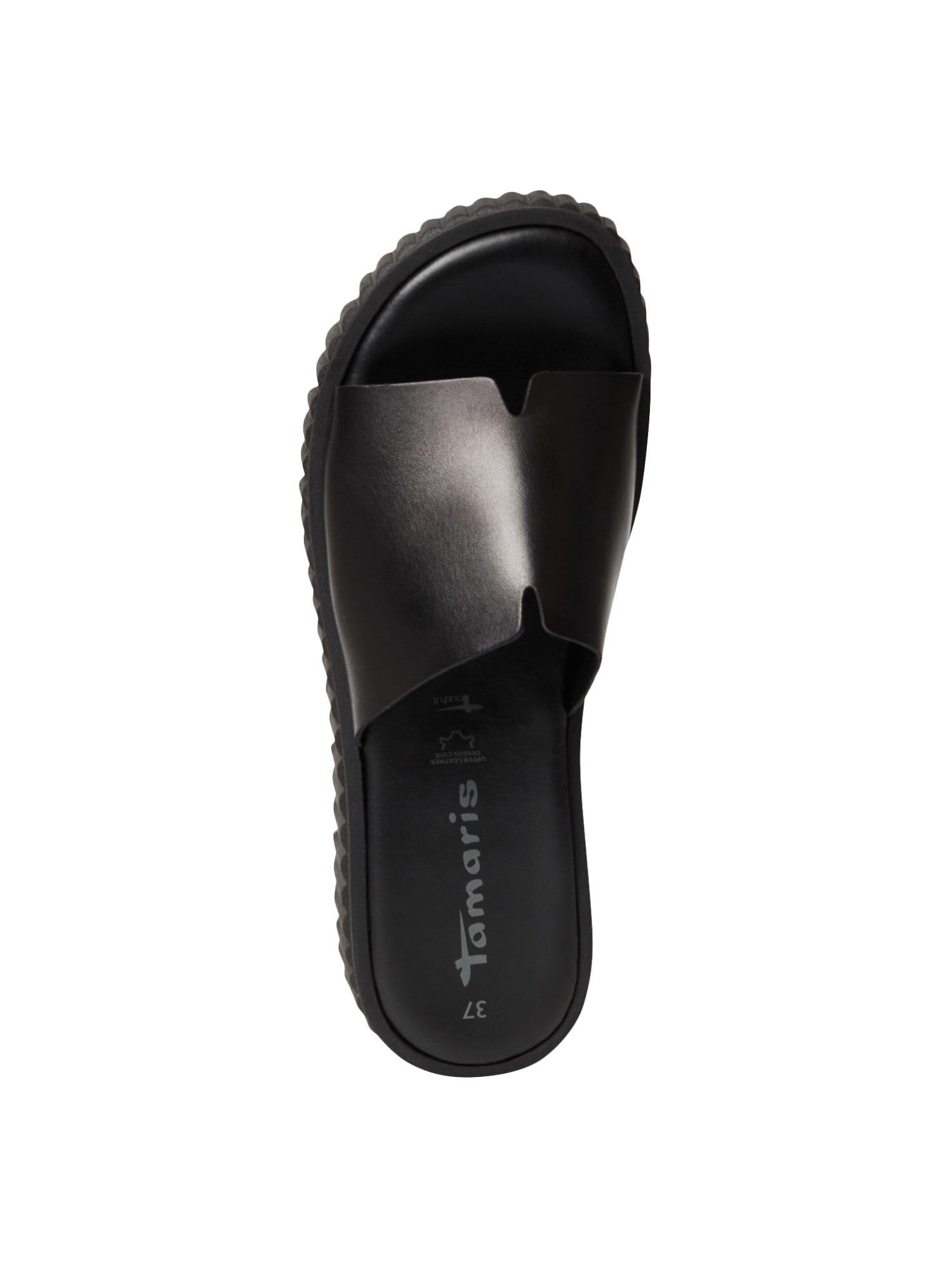 Tamaris Mule femme à talon compensé en cuir