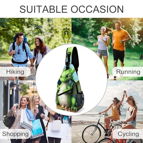 Mochila deportiva tipo sling para senderismo y uso casual miniatura 6