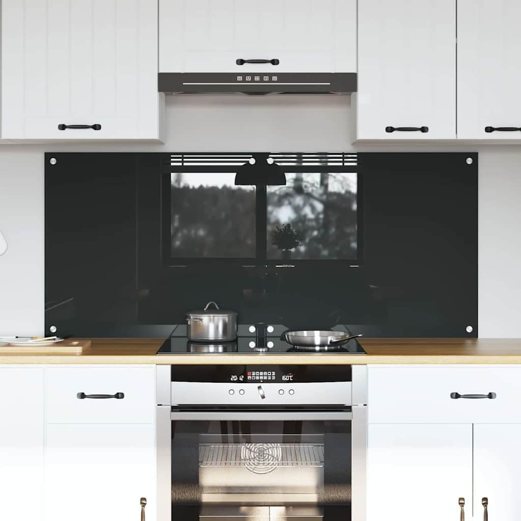 Generisch Küchenrückwand 2 pcs Dunkelgrau 70 x 60 cm Gehärtetes Glas,Heim & Garten,Küche & Esszimmer,Küchenhelfer & -utensilien-3415460
