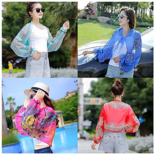Driving/Traveling Sun-Protective Shawl for Ladies, Ultralight Breathable Sunproof Sleeve Shawl (002)4