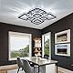 Moderne LED Deckenleuchte Kristall Kronleuchter Celing Light 8-Leuchten Quadratischer Kronleuchter für Esszimmer Wohnzimmer, Kühl Weiß，Dia 50 cm
