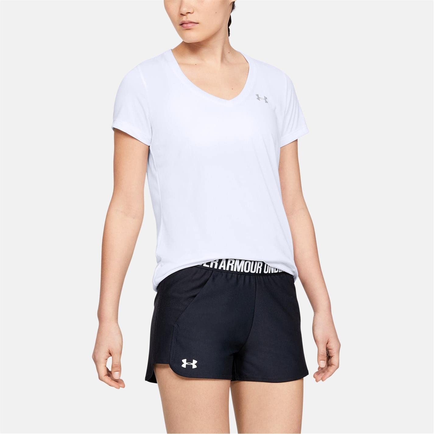 Under Armour Koszula Kobiety T-shirt z krótkim rękawem z dekoltem w serek