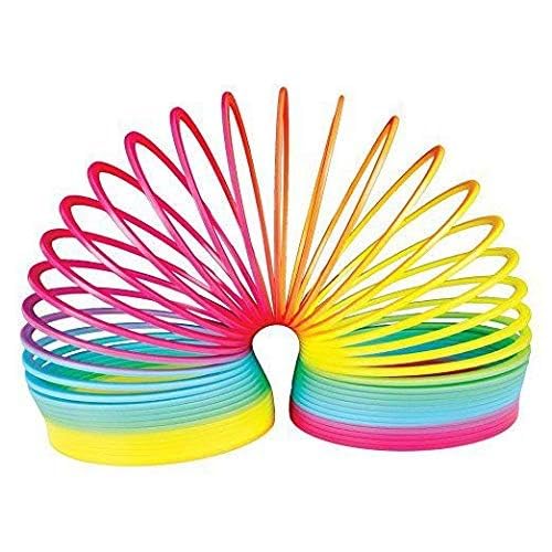 Rainbow Magic Spring Toy, Colourful Plastic Coils and Rings