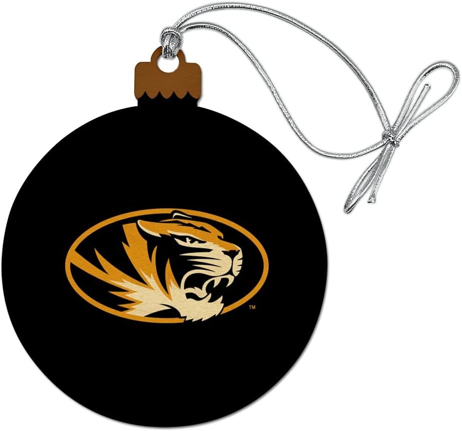 GRAPHICS & MORE University of Missouri Primary Logo Wood Christmas Tree Holiday Ornament