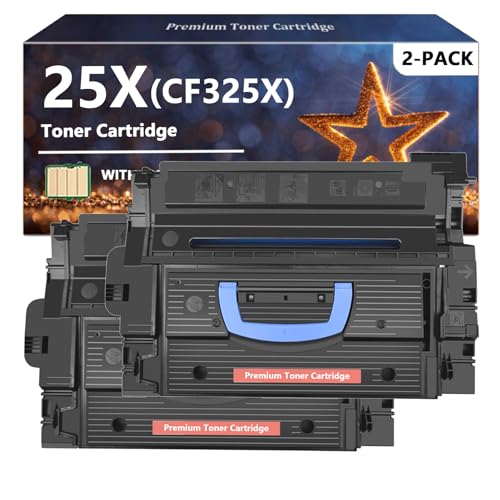 AZNITH CF325X 25X Toner Cartridge Compatible for HP CF325X 25X, Quality Toner for HP Laserjet Enterprise M806 M830 Series Printers, 2 Pack