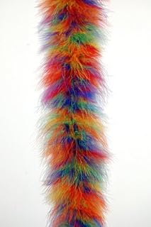 22 Gram Marabou Feather Boa 6 Feet Long (Rainbow)