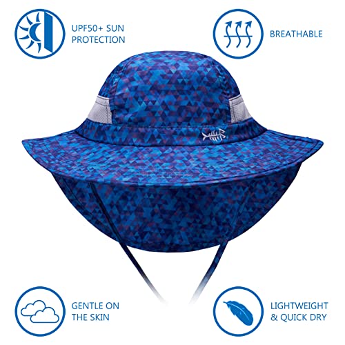 BASSDASH UPF 50+ Kids Sun Hat with Wide Brim Neck Flap Mesh Vent for Boys Girls3
