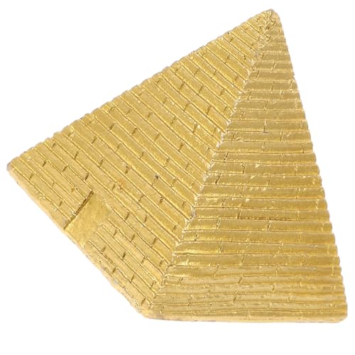 TOYANDONA Mini Ägyptische Pyramide Dekofigur aus Harz Kleine Goldene...
