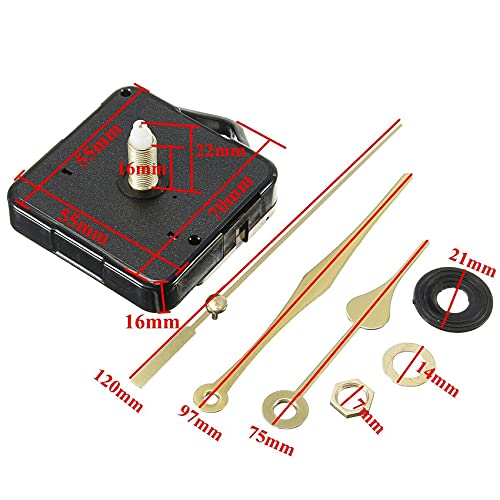 Tooteeru 10Pcs DIY Silent Movement Spindle Hands Wall Quartz Clock Movement Mechanism Repair Tools Part Clock Kit - Image 4
