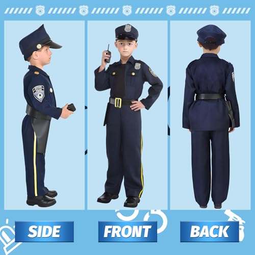 Disfraz de policía para niños con accesorios miniatura 6