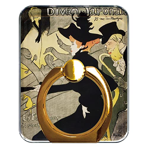 Amazon | スマホリング 絵画風『ロートレック(ディヴァン ジャポネ