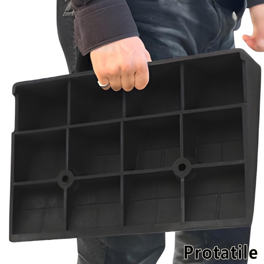 Rampa de Puerta Altura de Elevación de 18-21 cm Rampa de Acceso para Coche | Capacità di Carico di 250 kg, Superficie Texturizada, para Entrada, Muelle de Carga, Acera, Coche(18cm/7.1" H)