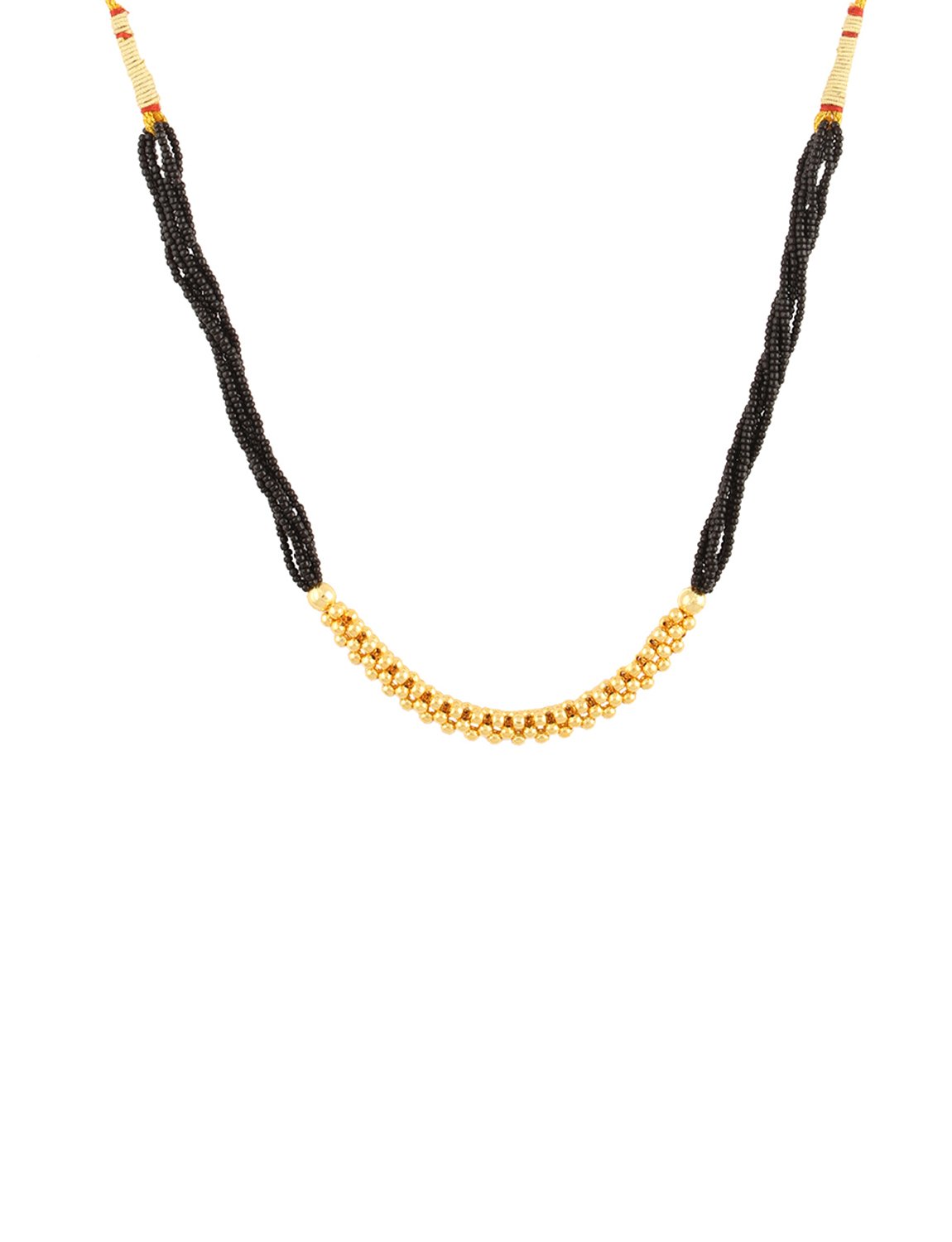 Womens Trendz Handmade Dot Mani Manchali 24K Gold Plated Alloy Mangalsutra Necklace With Chain For Women (B011HVJX3K) Amazon Price History, Amazon Price Tracker
