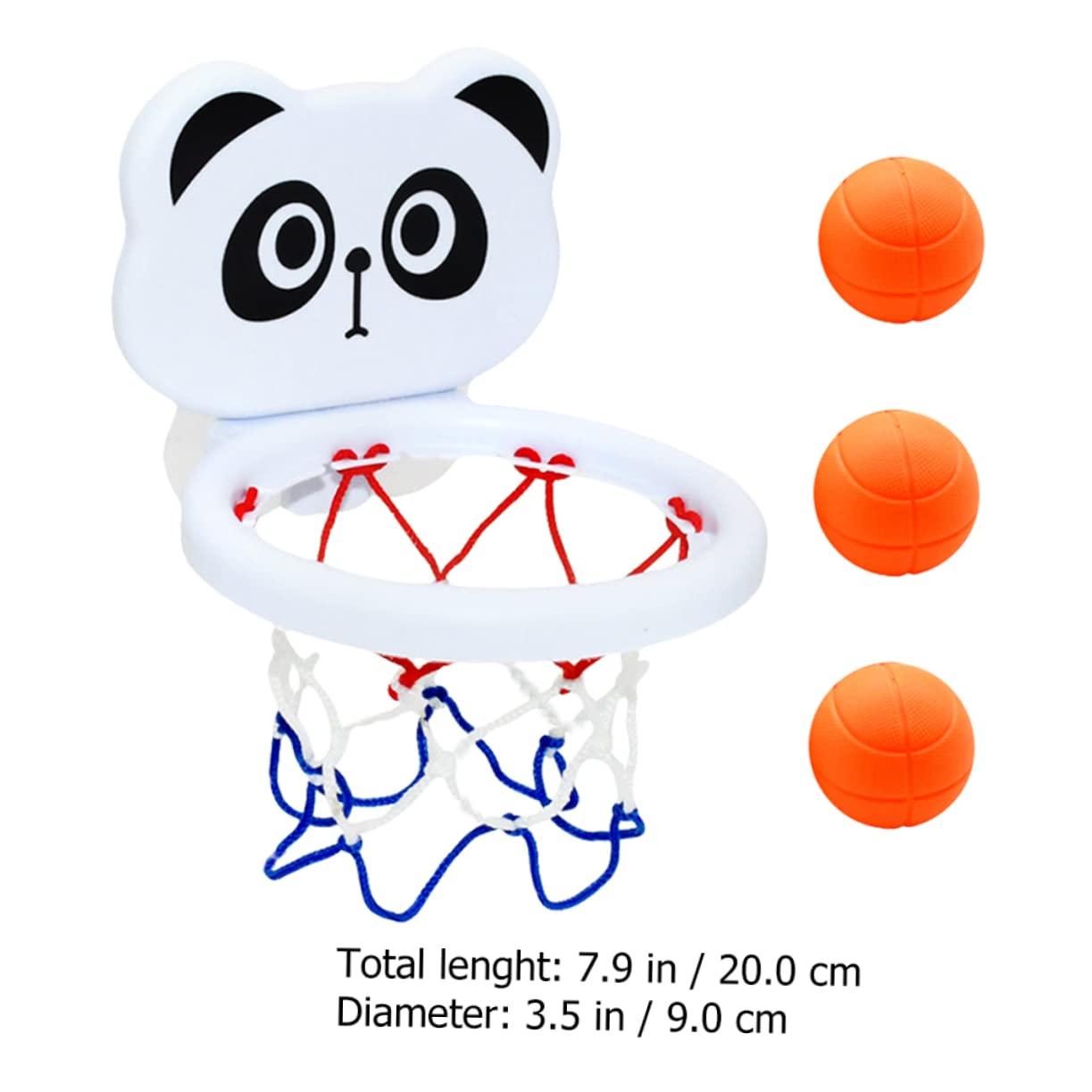 Toyvian Baby Bath Basketball Toy Suction Cup Basketball Plaything Random Style