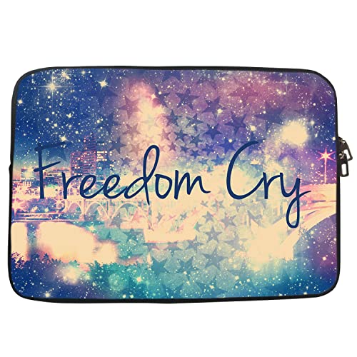 Image of TheSkinMantra Chain Laptop Sleeve Bag Compatible with Laptop /Macbooks /Chrombook /Notebook /Zbook (13.3 Inch (Chain), Freedom Cry)