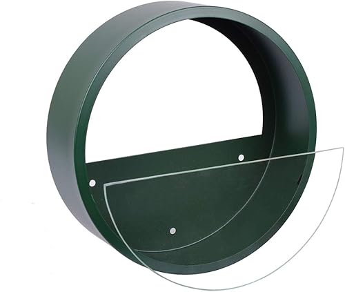 Vista 40 de Paquete de 3 macetas colgantes de pared, cesta moderna de pared redonda, maceta vertical para interiores y exteriores, jarrón para plantas Oro,Negro