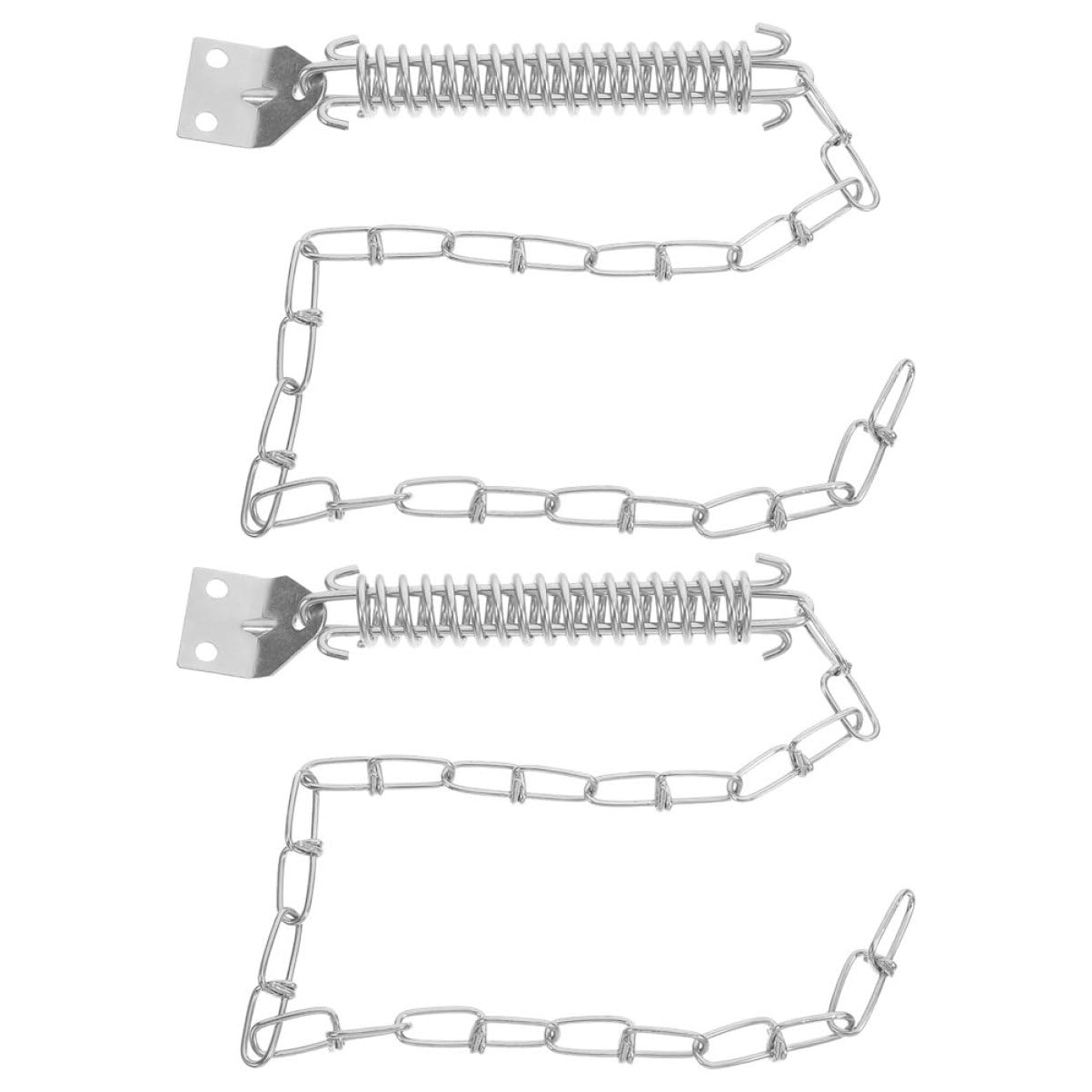 ARTIBETTER 2Sets Heavy Duty Security Door Chain Lock Stainless Steel Theft Chain for Entry Doors Storm Doors and Screen Doors Weather Resistant Fit for Home Protection