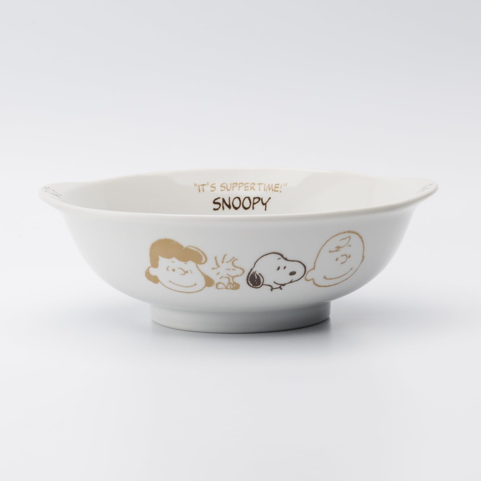 Amazon｜「 PEANUTS スヌーピー 」 ブラウンパル ラーメン丼 手付き 麺
