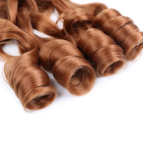 WoWCFyyds 8 Packs French Curl Braiding Hair 20 Inch Loose Wave Spiral curly braiding hair extensions 75g/Pack Soft French Curls Synthetic Hair Extensions for Braiding(30#) - Image 4