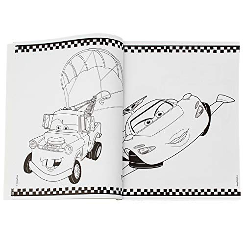 128 Seiten großes XXL Malbuch - A4 - Disney Cars - Auto - Lightning McQueen - mit vielen Sticker & Aufkleber - Dickes… – Bild 7