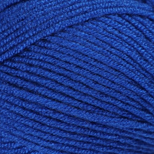 Image of 3 Skeins of Makromecity Softee Baby Yarn,%100 Premium Anti-Pilling Acrylic, 3.5 Oz, 273 yd (100gr /250 mt) Each, Soft Yarn for Crocheting and Knitting (Navy, 3 Skeins)