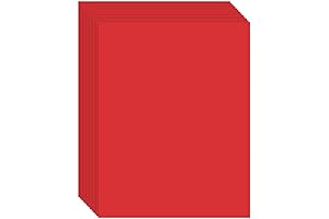 Vibrant Red Cardstock Paper: Ignite Your Creativity on 8.5x11 Sheets