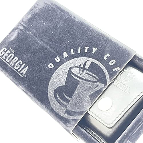 Amazon.co.jp: ライター ジョージア GEORGIA ブルーチタン レザー 