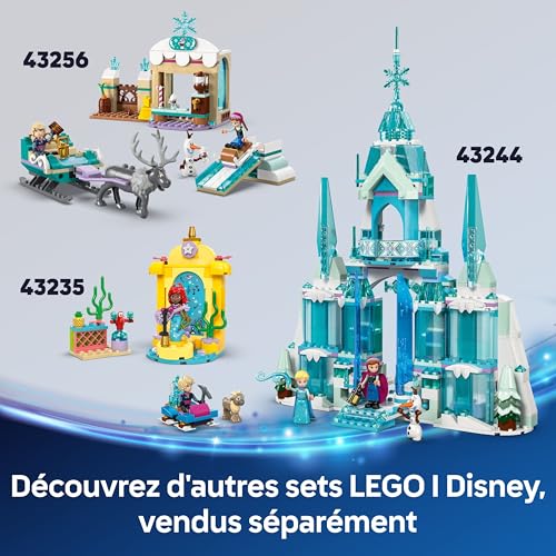 LEGO ǀ Disney La Reine des neiges L’Aventure en traîneau d’Anna - Jouet de Construction pour Filles dès 4 Ans - Stand de Chocolat Chaud avec Mini-poupée de Kristoff et Figurines d’Olaf et Sven 43256