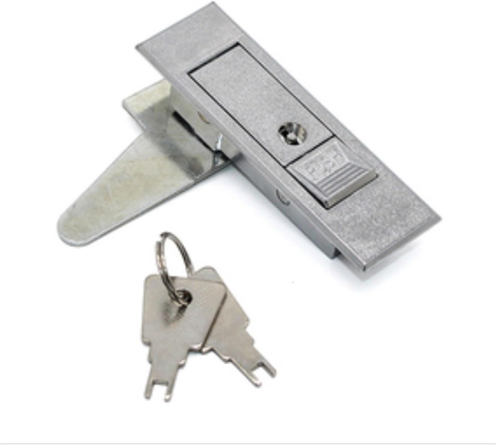 Power Distribution Box Electric Cabinet Bounce to Unlock Handle Lock -(1 Pack)(White Pearl with Key)