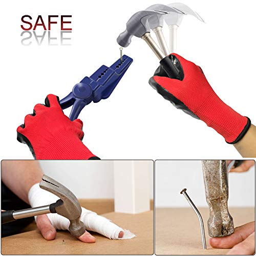 Viwieu Nail Holder For Hammering Safety Plastic Pliers, Finger Protective Nail Guide For Small Screws And Finishing Nails, Slip Joint Pliers Tool Gadget For Household Construction (With Work Gloves) #TOP2