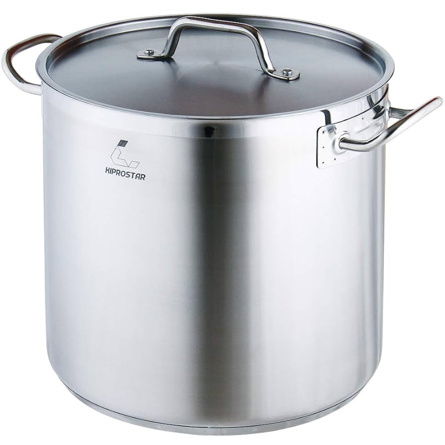 ステンレススチール 寸胴鍋 32cm蓋付き 大小2個セット02 Amazon | IH対応 ステンレス寸胴鍋32cm (蓋付) 満水25.7L 底面3