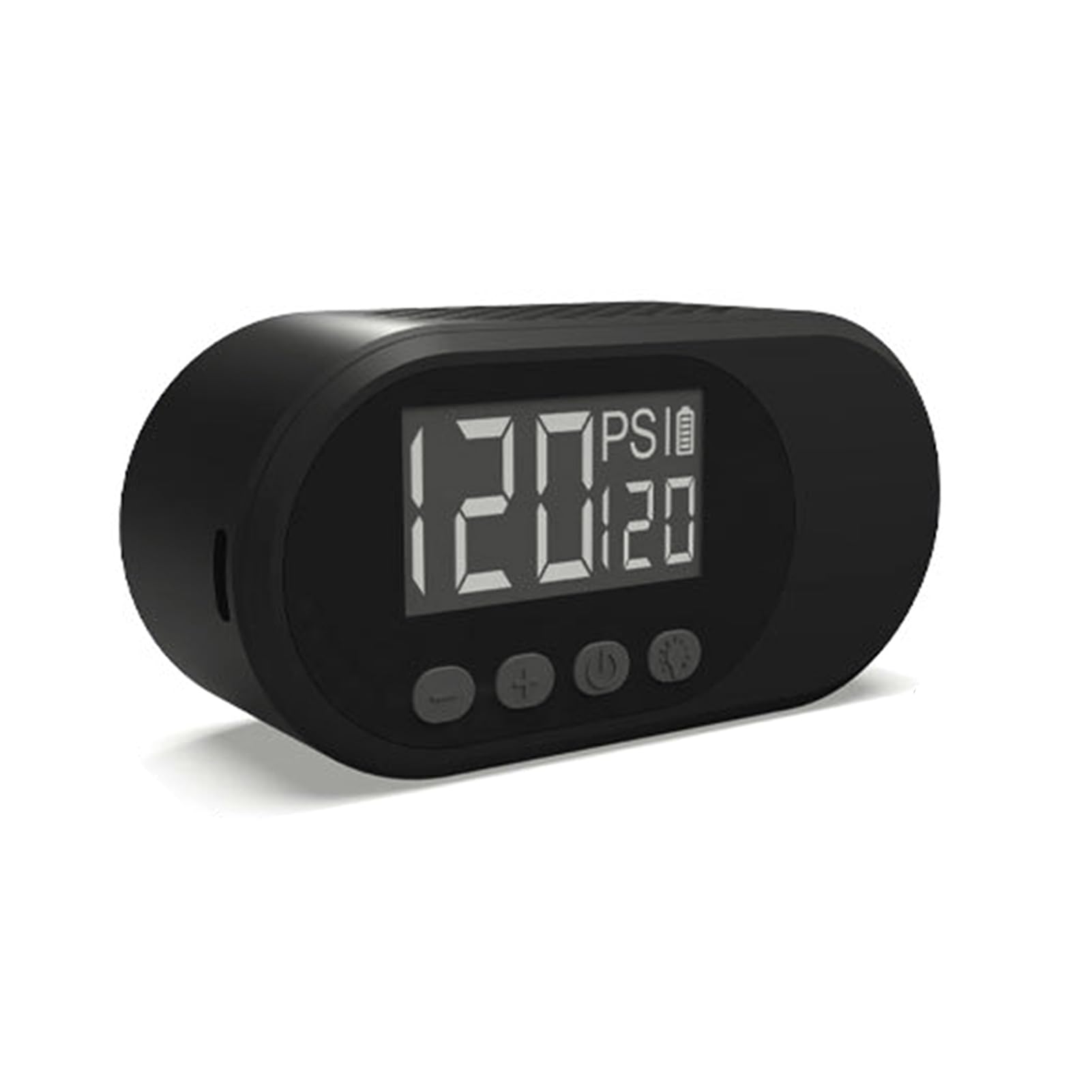 SIXRUN Pompa d'Aria Portatile, Gonfiatore per Pneumatici Ricaricabile con Arresto Automatico da 120 PSI, Mini Compressore d'Aria con Display Digitale, Luce a LED, Senza Fili per Auto, Bici, Viaggi