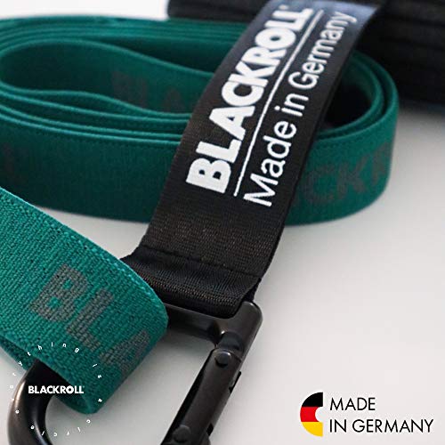 BLACKROLL® Hook zaczep drzwiowy, praktyczne akcesoria do taśm fitness, uniwersalna kotwica drzwiowa do taśmy fitness, idealna do domu i na urlop, z rolką do masażu powięzi Mini Flow, Made in Germany,