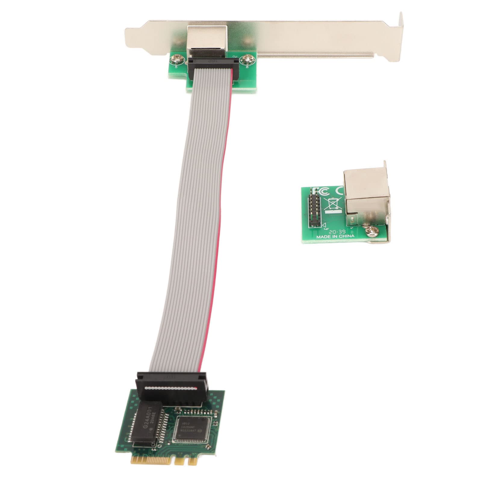 Gigabit Ethernet Server Network Adapter, M.2 A E I210AT Gigabit Server Network Card, 10/100/1000Mbps RJ45 Single Port Ethernet Card NIC for Windows, Windows Server, Linux