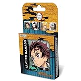 ABYstyle Demon Slayer Kimetsu no Yaiba Set of 4 Coasters Anime Drink Coasters Featuring Tanjiro, Nezuko, Zenitsu & Inosuke Official Licensed Collectible Tableware for Home & Office