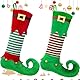 Tyafzzn 2Pcs Weihnachtsstrümpfe, Personalized Christmas Stockings, Nikolausstiefel zum Befüllen, für Weihnachtsbaum, Kamin, Familie Ornamente