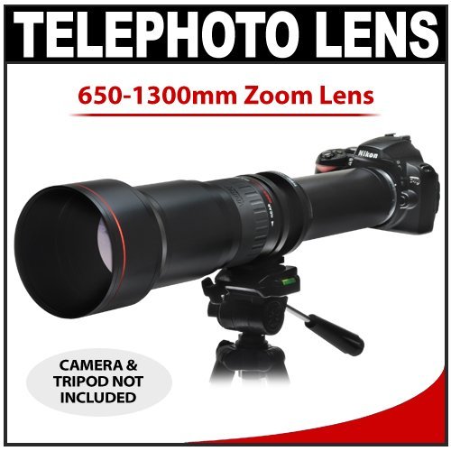 Vivitar 650-1300mm f/8-16 SERIES 1 Telephoto Zoom Lens for Nikon D40, D60, D90