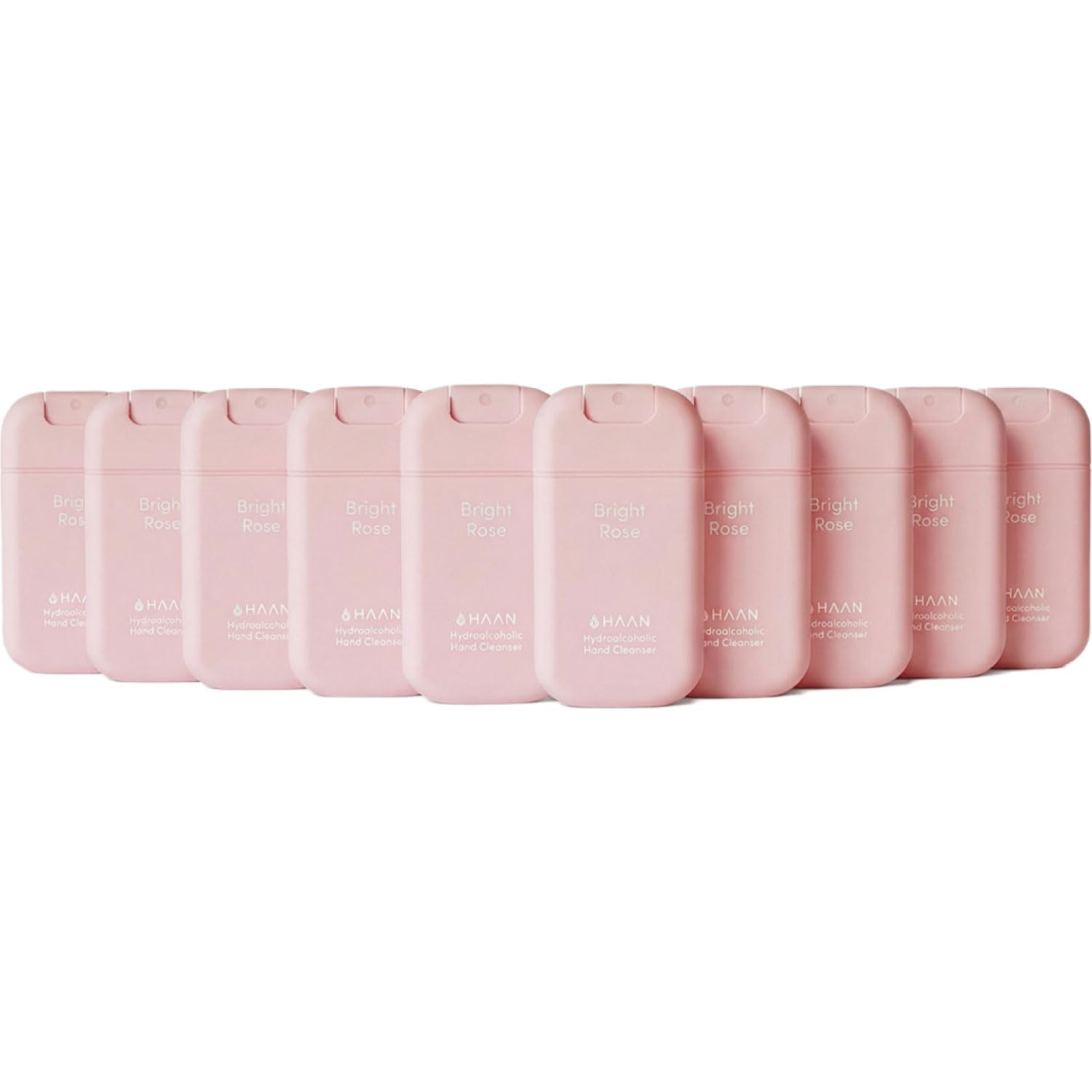HAAN Hand-Feuchtigkeitsspray mit Aloe Vera (10 Stück) – 10 Stück pro Duft: Bright Rose