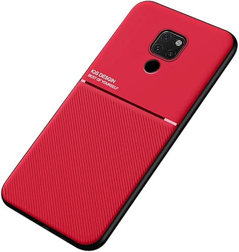 Miniatura 1 de Mowen Cubierta De La Cubierta Del Parachoques Placa De Metal Incorporada Para Huawei Mate 20 X - Rojo