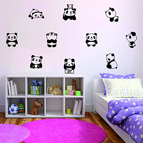 Vinilo Decorativo de Pared Panda Pequeño 10 Pzs 86x163 cm miniatura 6