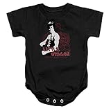 Bruce Lee Little Dragon Baby Onesie Small Black