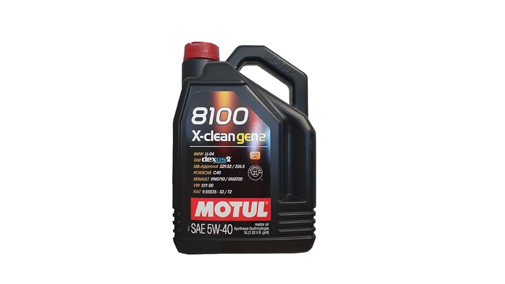 モチュール 8100 X-clean gen2 5w40 5L Motul 8100 X-Clean Gen2 5W40 (1 litro) : Amazon.ca: Automotive
