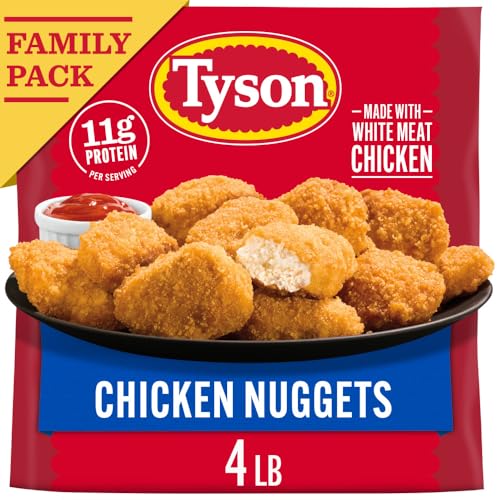 Tyson Frozen Chicken Nuggets Family Pack, 4 Lb